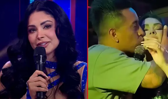 Pamela Franco admite que su primer beso con Christian Cueva en el escenario la sorprendió: “No estaba planeado, es un loco”