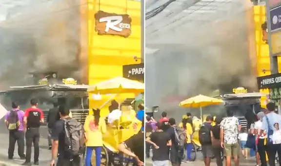 Incendio en Independencia: tiendas de Multicenter resultan afectadas por siniestro