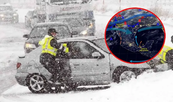 Frente Frío 25 traerá días gélidos por varias horas, caída de nieve y lluvias con vientos fuertes en estos estados de México