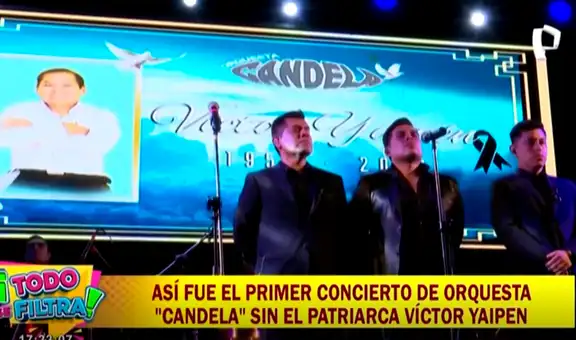 Orquesta Candela ofreció su primer concierto sin el fallecido Víctor Yaipén: sus hijos rompieron en llanto sobre el escenario