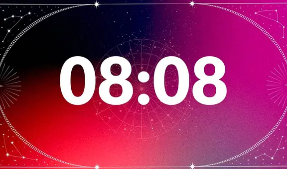 ¿Qué significa ver la hora espejo 08:08 en el reloj?