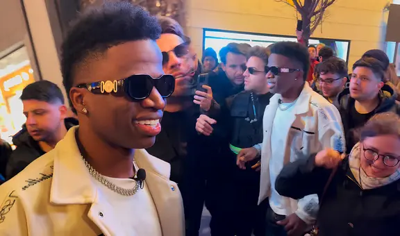 El colombiano que es idéntico a Vinicius Jr. y desata euforia en calles de Madrid por parecido con estrella del Real Madrid