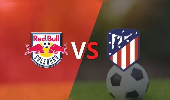 Termina el primer tiempo con una victoria para Atlético de Madrid vs Red Bull Salzburgo por 3-0