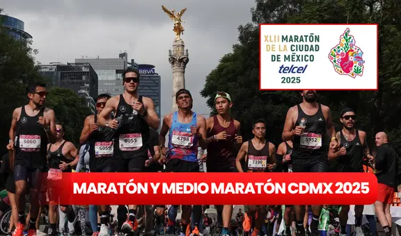 Maratón y Medio Maratón CDMX 2025: inscripciones abiertas, costos, recorrido y fechas oficiales