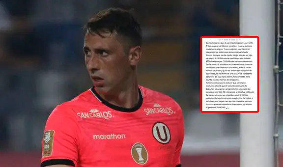Acusan a Sebastián Britos, arquero de Universitario, de violencia psicológica contra su hijo: "Lo dejaste llorando"