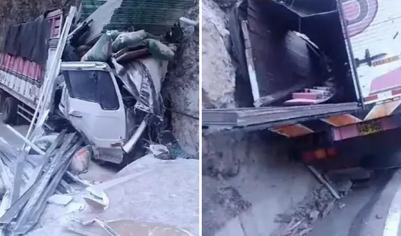 Tragedia en la Carretera Central: chofer de camión pierde la vida tras despiste en el tramo Pasco - Tarma