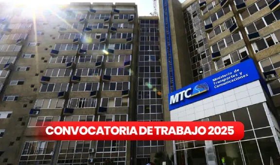 MTC lanza convocatoria de trabajo CAS para técnicos y universitarios en Lima: descubre cómo postular