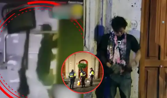 Arequipa: delincuente trepó la pared de un local para robar zapatillas, pero su plan falló y fue detenido