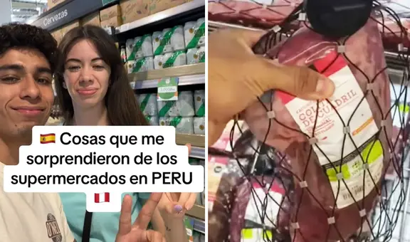 ¿Carne con candado? Español visita supermercado en Perú y queda sorprendido con detalle