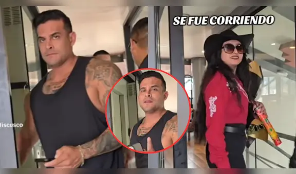 Filtran video de Christian Domínguez 'huyendo' de sorpresa para él y Pamela López en Cusco: "Se fue corriendo"