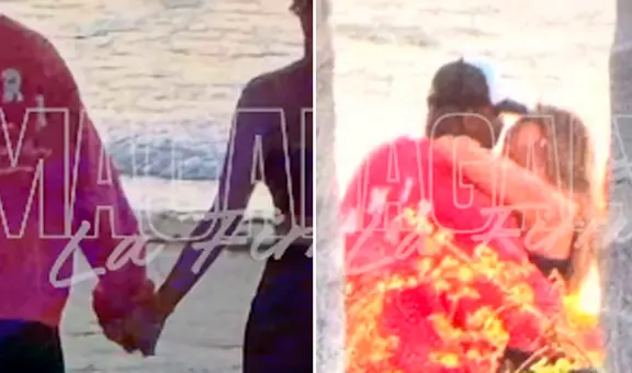 Jefferson Farfán y Xiomy Kanashiro son ampayados por 'Magaly TV' dándose un beso en una playa: "Ya no lo podrán negar más"
