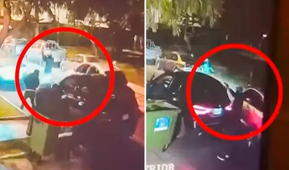 Vecinos trataron de frustar robo en exclusiva zona de Miraflores, pero delincuentes armados los amenazan con disparar y huyen con botín