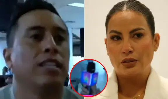 Cueva tiene explosiva reacción contra reportero de 'Amor y fuego' por preguntas sobre Pamela López: "¿Qué más quieres"?