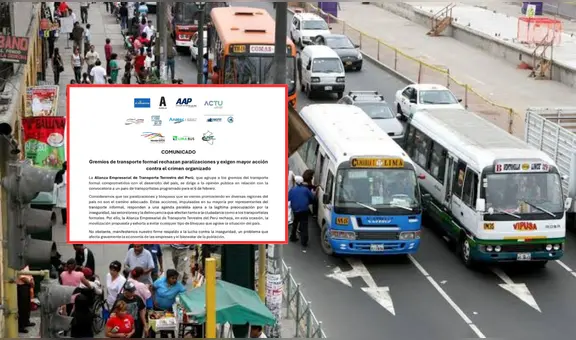 Paro de transportistas: gremios de transporte formal no participarán de movilización este jueves 6 de febrero