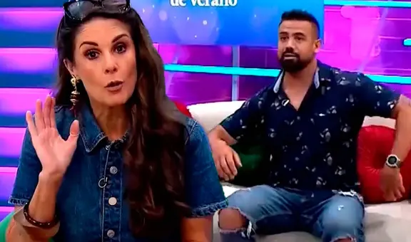 Rebeca Escribens encara a reportero por gesto en pleno programa en vivo: "¡No me hagas así, sonsonazo!"