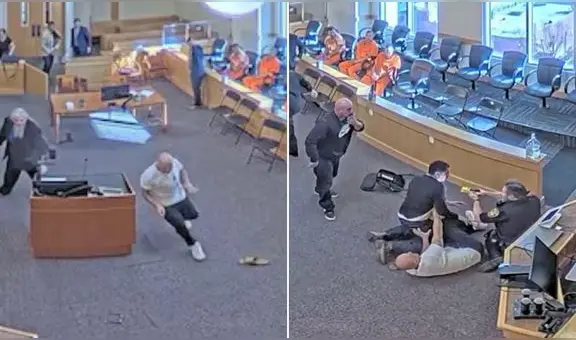 Familiares de joven de 21 años asesinada agrededen al homicida durante audiencia en Albuquerque, Nuevo México