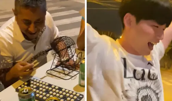 Coreano juega bingo por primera vez y terminó ganándole a familia peruana: “Ya me peruanicé”
