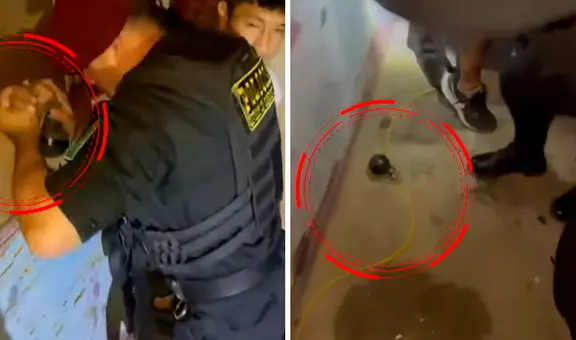 SJL: presunto extorsionador intentó detonar una granada de guerra para evitar ser capturado por la PNP