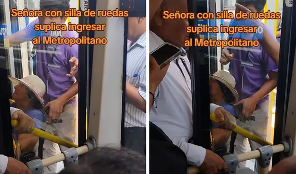 Mujer en silla de ruedas suplicó para viajar en el Metropolitano, pero pasajeros la ignoraron: “No hay empatía”