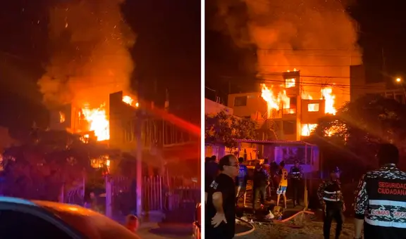 Incendio de grandes proporciones en Comas deja a ocho familias damnificadas y 10 niños en situación de calle