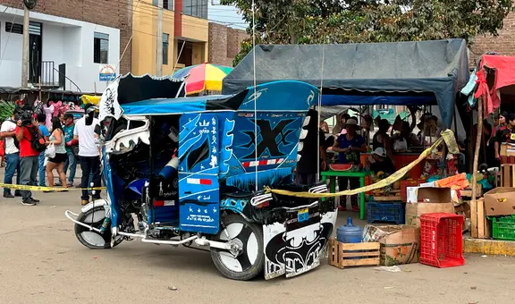Mototaxista es asesinado de tres disparos en los exteriores del concurrido mercado La Victoria en Trujillo