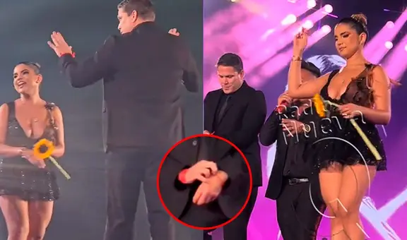 Paco Bazán y Susana Alvarado sorprenden en concierto de Corazón Serrano al tirar sus hilos rojos: "¿Se acabó la promesa?"