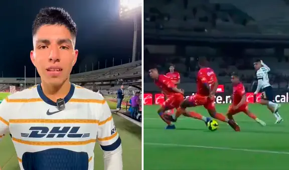 Piero Quispe revela la motivación que tuvo para anotar su agónico gol en el triunfo de Pumas en la Liga MX: "Le pedí a Dios"