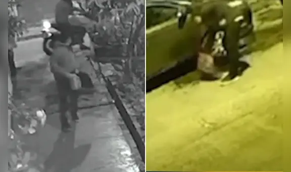 Atentado en Santa Anita: cámaras captan a sujetos incendiando auto familiar por presunta extorsión