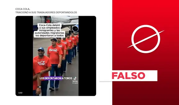 Video de trabajadores de Coca-Cola deportados de Estados Unidos es un montaje