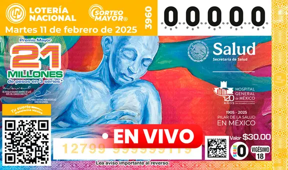 Resultados Sorteo Mayor 3960 EN VIVO HOY, 11 de febrero: qué salió en la Lotería Nacional de México y números ganadores