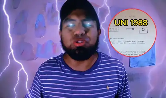 YouTuber resuelve examen de admisión la UNI de los 80s y descubre preguntas con precios en intis: "Estábamos en plena hiperinflación"
