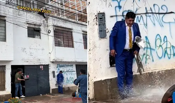 Vecinos de Puno arrojaron agua a músico de la Candelaria que miccionaba en su fachada: clip genera debate