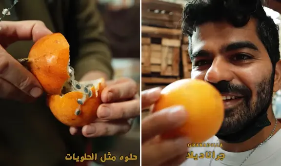 Youtuber árabe prueba fruta peruana por primera vez y tiene reacción viral: "Oh, Dios mío, es increíble"