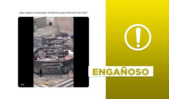 Video del almacén del casino Atlantic City de Miraflores con objetos en desuso no es actual