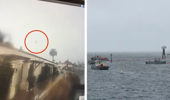 Tragedia en California: avión de combate estadounidense se estrella en el Puerto de San Diego
