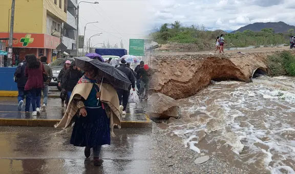 Fuertes lluvias causan huaicos en el sur, inundaciones en la selva y alerta en Lima