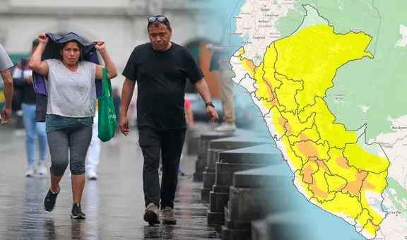 Fuertes lluvias en San Valentín: Senamhi emite alerta naranja en Lima y varias regiones del Perú por precipitaciones