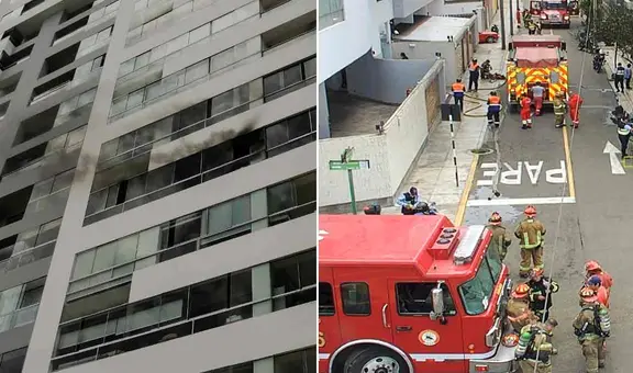Fuerte incendio en Miraflores: llamas afectan vivienda por posible cortocircuito y bomberos atienden la emergencia