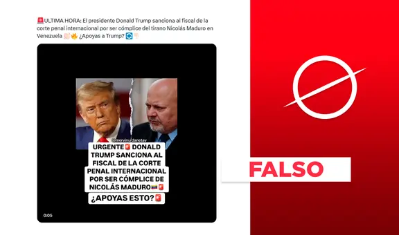 Donald Trump no sancionó a un fiscal de la Corte Penal Internacional por favorecer al dictador Nicolás Maduro