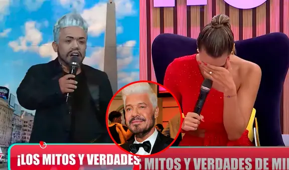 Imitador de Marcelo Tinelli le juega cruel broma a Milett Figueroa en vivo y casi la hace llorar:“No me hagan esto”