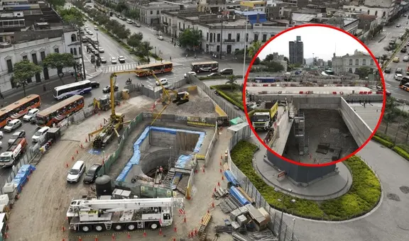 Así lucen las obras de la Línea 2 del Metro de Lima en las estaciones Central y Bolognesi: alcanza 75% de avance