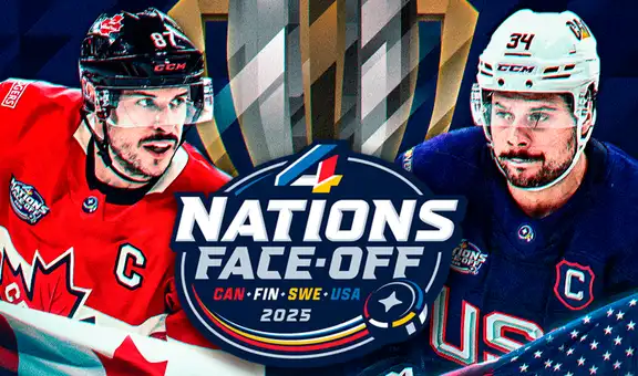 Canadá vs. USA, 4 Nations Face-Off 2025: a qué hora y dónde ver EN VIVO la gran final de hockey este 20 de febrero