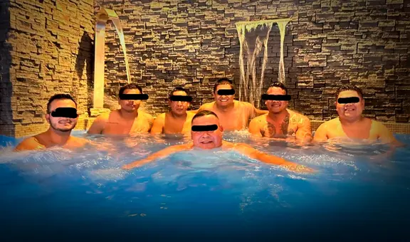 Trujillo: revelan foto de policías junto a miembros de 'Los Pulpos' posando en una piscina
