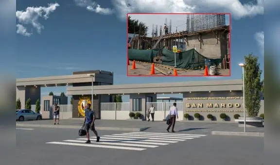 Nuevo pórtico principal de la universidad de San Marcos aún estará listo a fines de abril