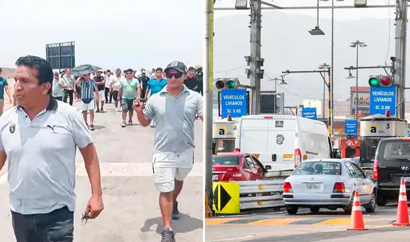 Transportistas protestan tras colapso de puente en Chancay: se niegan a pagar el peaje de Ancón