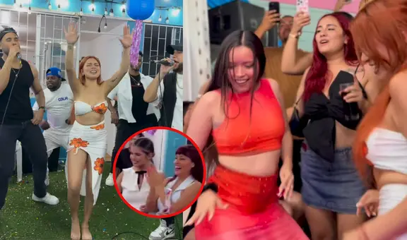 Briela Cirilo celebró su cumpleaños con integrantes de Corazón Serrano: así festejaron con la Combinación de La Habana