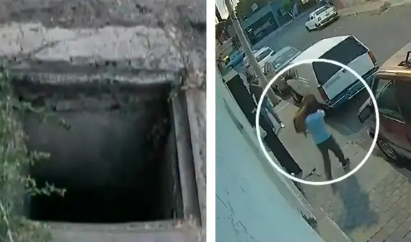 Un niño cayó por una alcantarilla abandonada en México con su perrito en brazos: el menor sufrió una lesión en la pierna