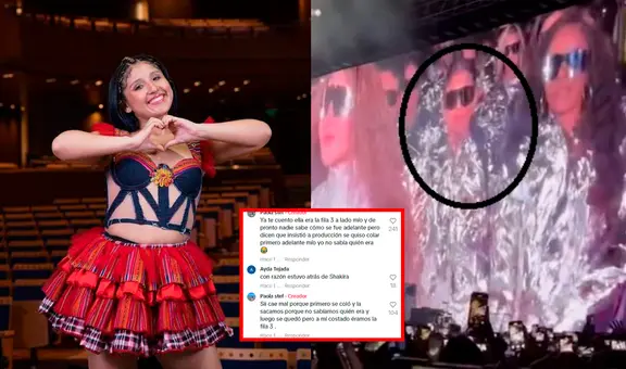 Tiktoker acusa a Milena Warthon de "colarse" para estar al lado de Shakira: “Insistió a producción”