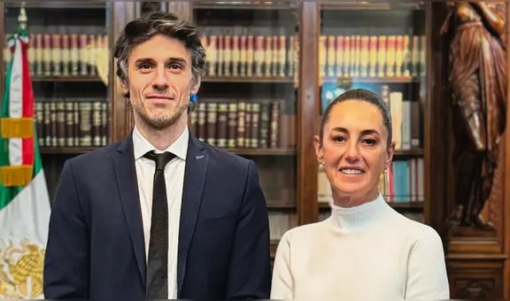 Claudia Sheinbaum recibe en Palacio Nacional a defensa de Pedro Castillo, Guido Croxatto: "Debe prevalecer la justicia y la democracia"