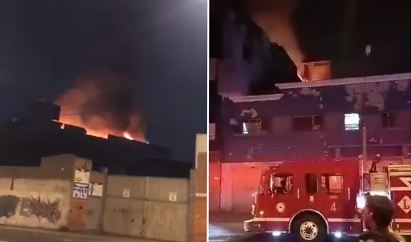 Registran fuerte incendio en un edificio de La Victoria: siniestro dejó varios daños materiales